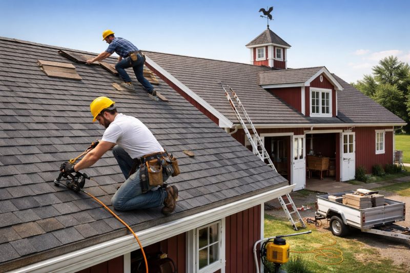 Our team working on Roofing Service projects in Farmville, VA