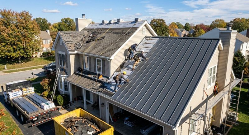 Aluminum Roof Replacement in Farmville, VA