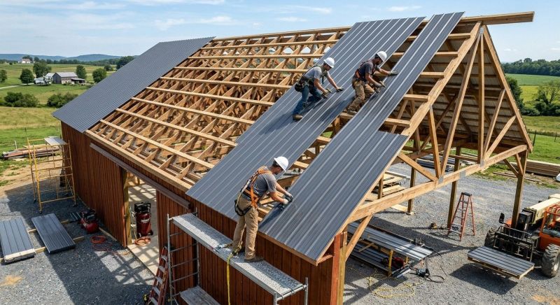 Barn Roof Installation in Farmville, VA