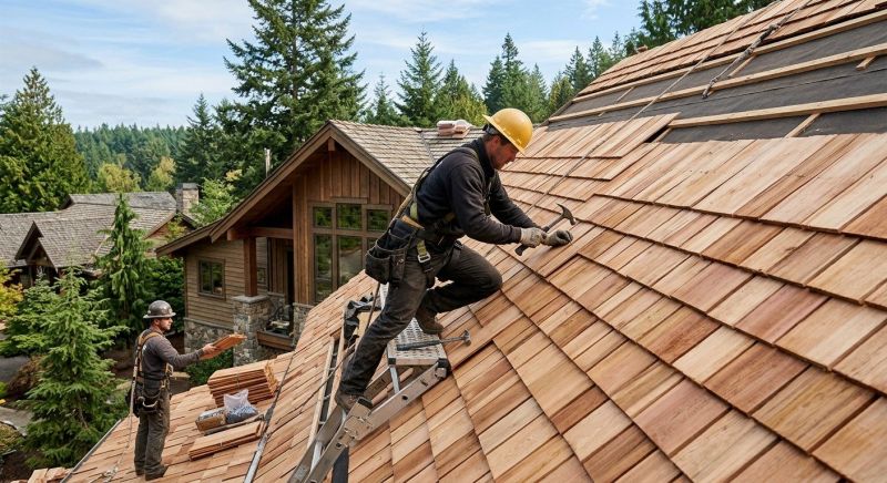 Cedar Roof Installation in Victoria, VA