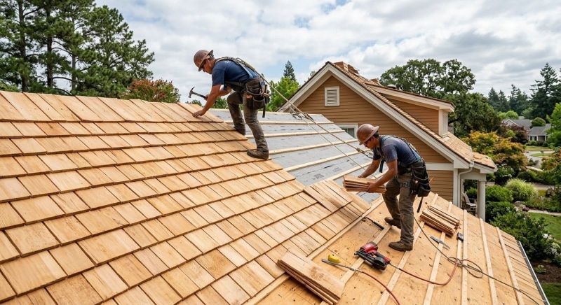 Cedar Shake Roof Construction in Buckingham, VA
