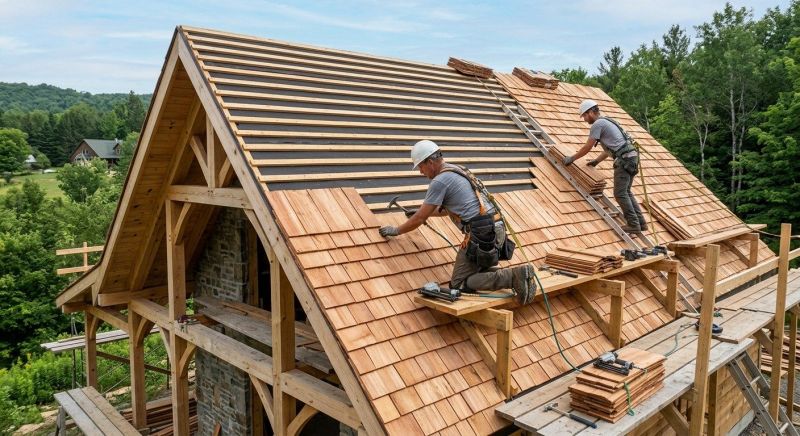 Cedar Shake Roof Construction in Cumberland, VA