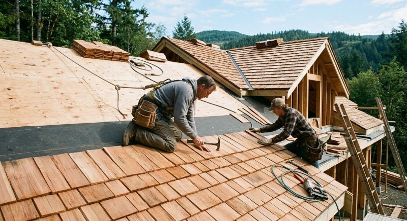 Cedar Shake Roof Construction in Farmville, VA