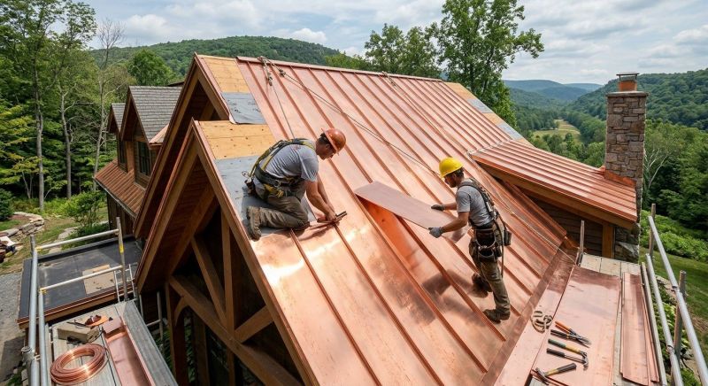 Copper Roof Installation in Farmville, VA