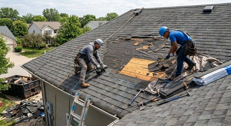 Damaged Roof Repair in Farmville, VA