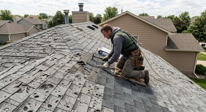 Hail Damage Roof Repair in Farmville, VA