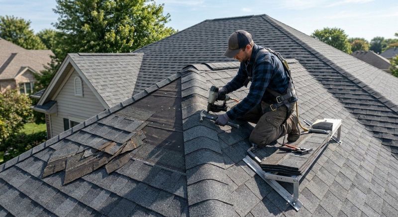 Hip Roof Shingle Replacement in Farmville, VA