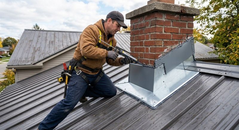 Metal Roof Flashing Repair in Farmville, VA
