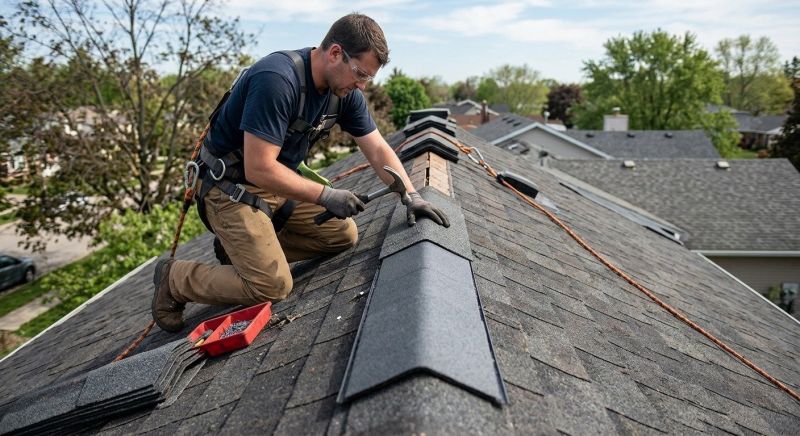 Roof Ridge Repair in Farmville, VA