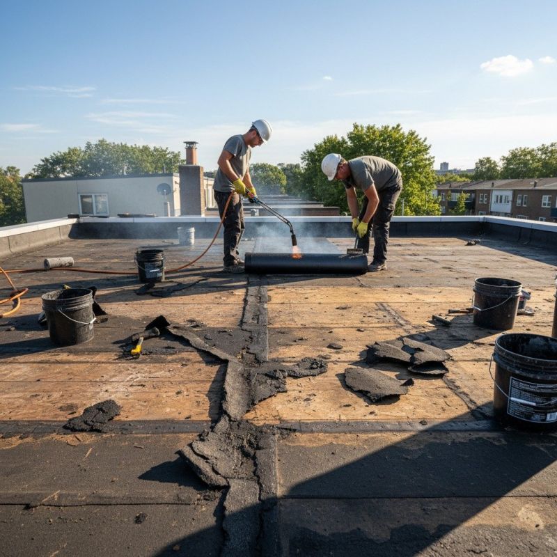 Single Ply Roof Repair in Victoria, VA