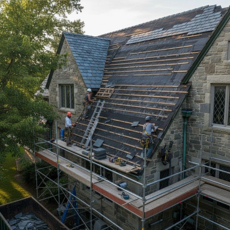 Slate Roof Replacement in Charlotte County, VA