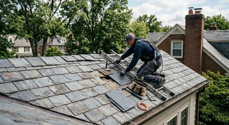 Slate Shingles Repair in Appomattox, VA