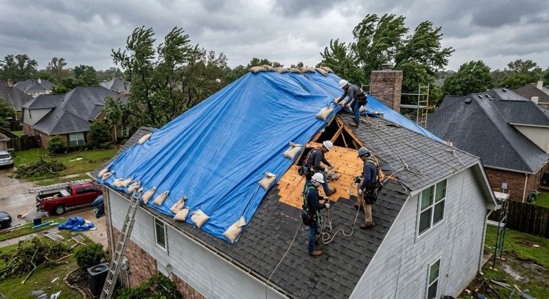 Storm Damage Roof Repair in Cumberland, VA