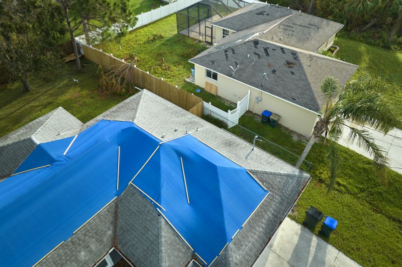 Storm Damage Roof Tarping in Farmville, VA