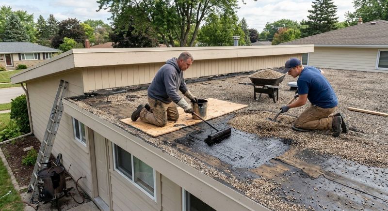 Tar And Gravel Roof Repair in Victoria, VA