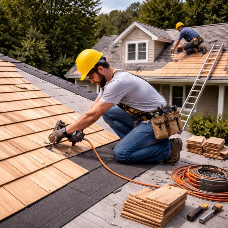 Wood Roofing Installation in Cumberland, VA