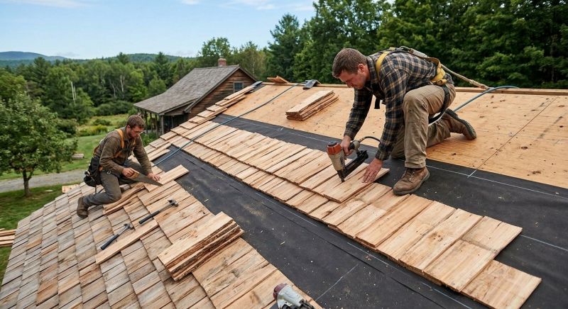 Wood Roofing Installation in Farmville, VA
