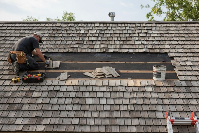 Wood Shake Roof Repair in Appomattox County, VA
