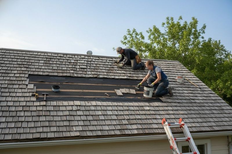 Wood Shake Roof Repair in Charlotte County, VA