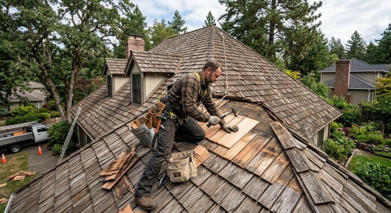 Wood Shake Roof Repair in Victoria, VA