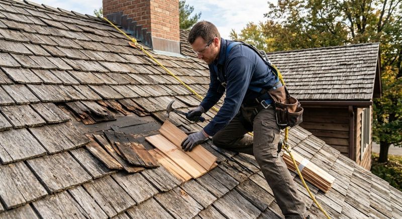 Wood Shake Roof Repair in Victoria, VA