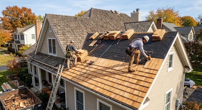 Wood Shake Roof Replacement in Victoria, VA